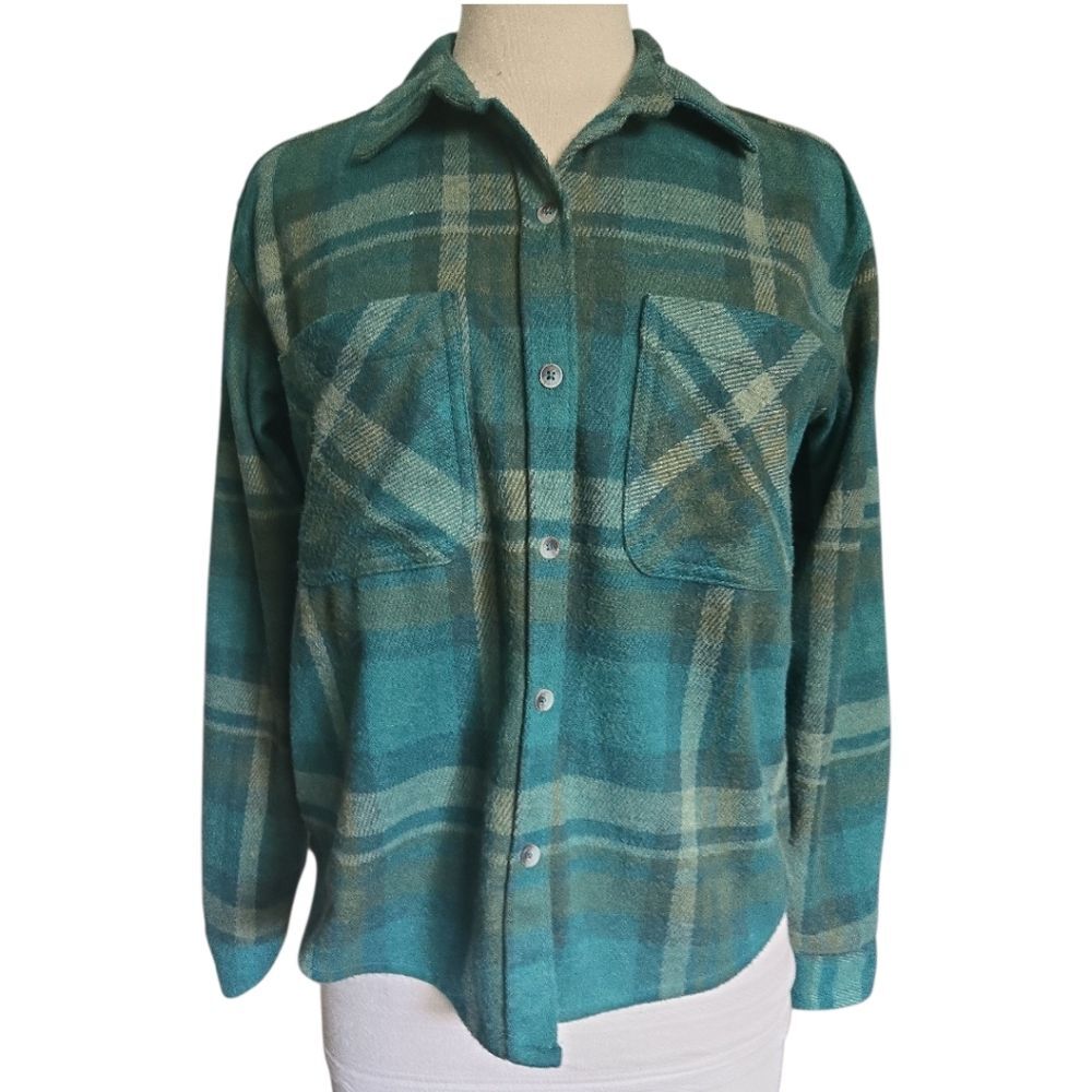 beachlunchlounge Green Button Down Shirt